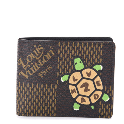 Louis Vuitton X NIGO Giant Damier Ebene Tortoise Multiple Wallet 1 of 6