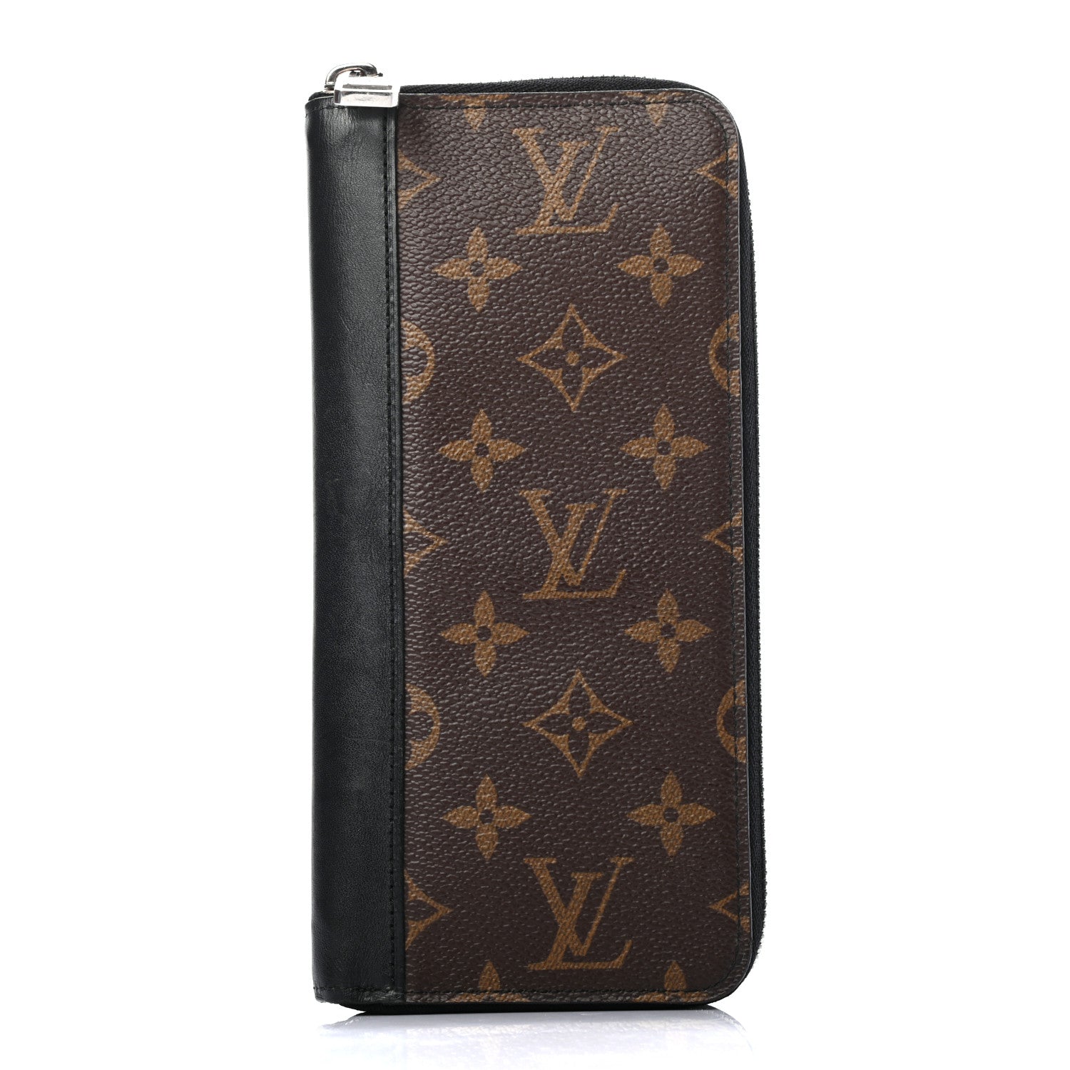 Louis Vuitton Monogram Macassar Vertical Zippy Wallet 1 of 6