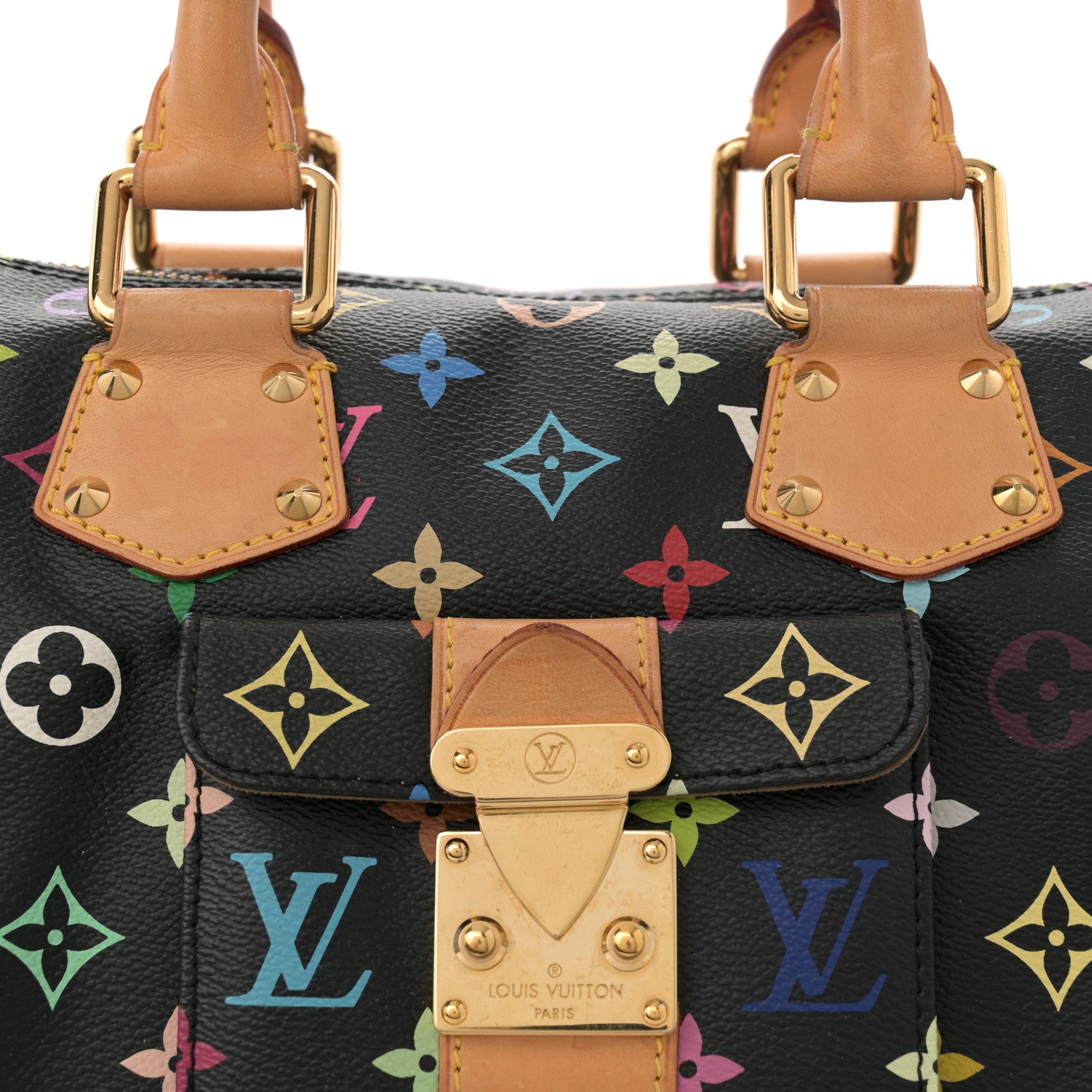 Louis Vuitton Monogram Multicolor Speedy 30 Black 7 of 13