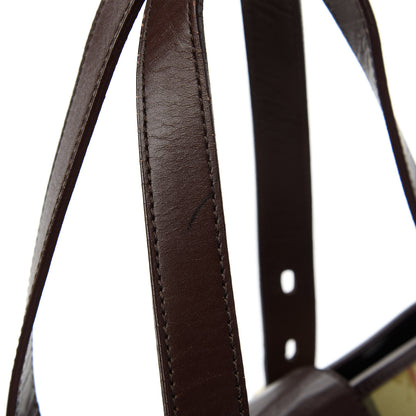 Burberry Haymarket Check Buckle Satchel Chocolate 11 of 11