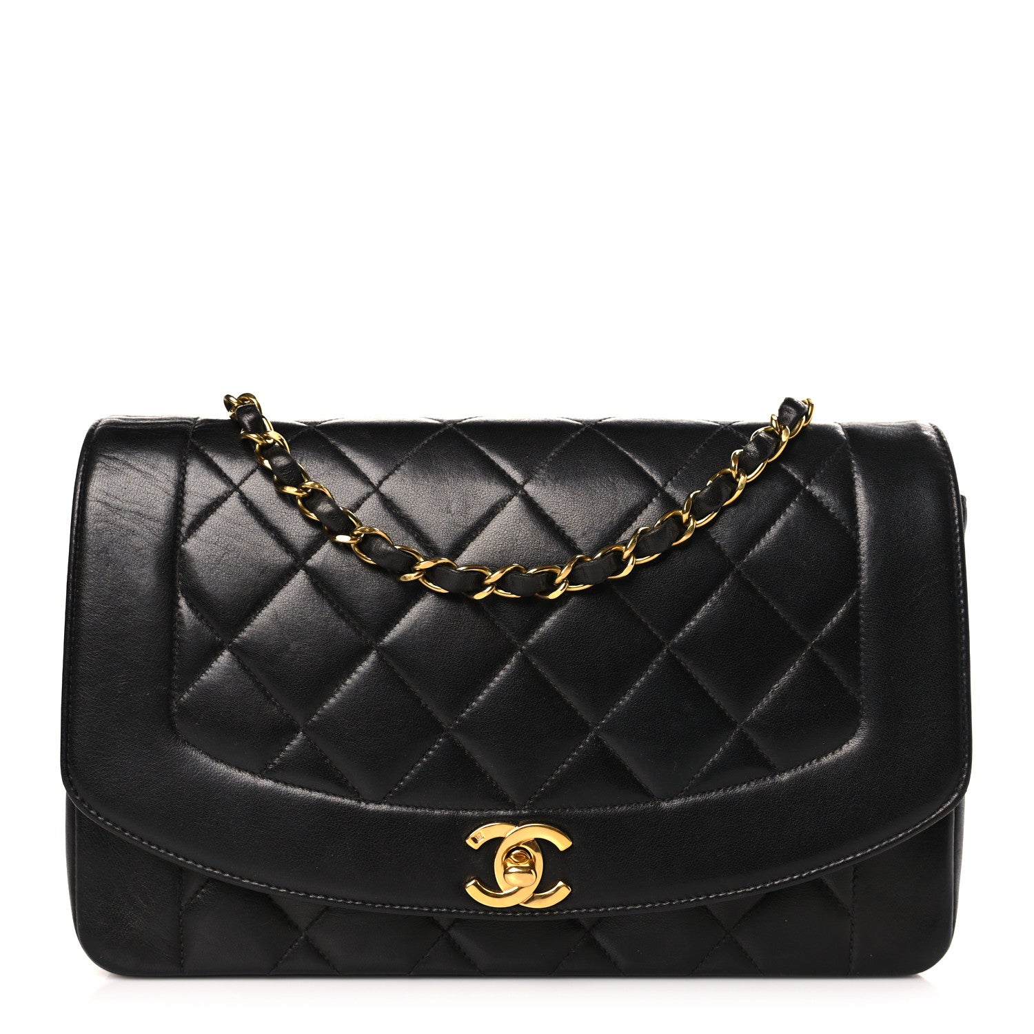Chanel Lambskin Quilted Medium Single Flap Black 1 of 9