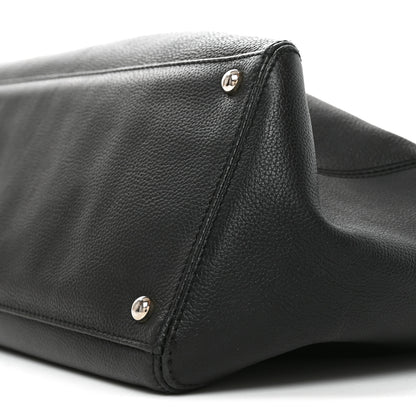 Chanel Calfskin Cerf Executive Shopper Tote Black 10 of 11