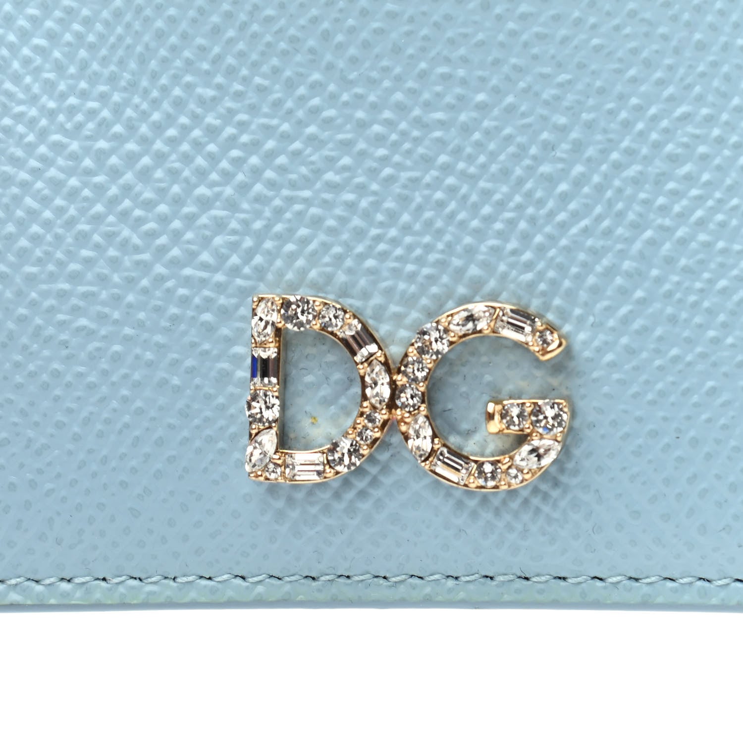 Dolce & Gabbana Dauphine Embellished Logo Card Holder Azzurro 6 of 8