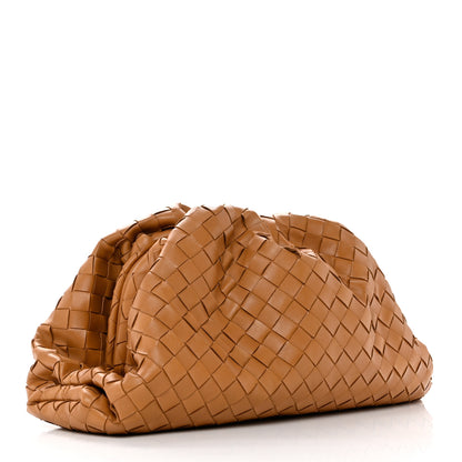 Bottega Veneta Nappa Maxi Intrecciato The Pouch Oversized Clutch Caramel 3 of 9