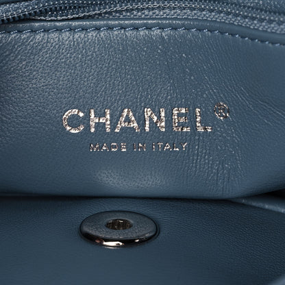 Chanel Sequin Mini Waterfall Flap Light Blue 5 of 10