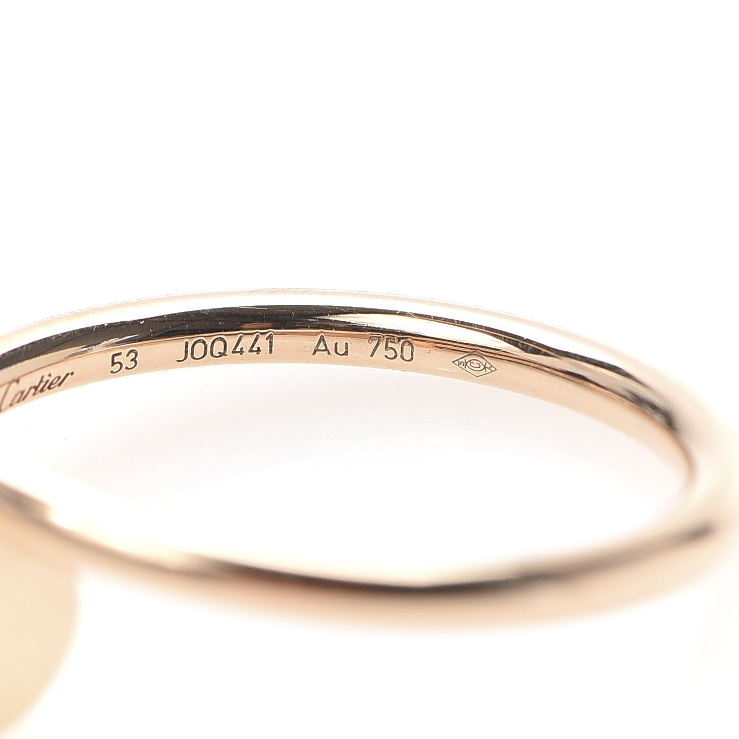 18K Pink Gold Small Juste Un Clou Ring 53 6.25