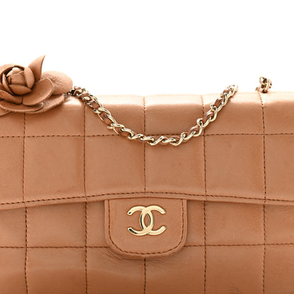 Chanel Lambskin Quilted Mini Chocolate Bar Camellia Flap Brown 8 of 10