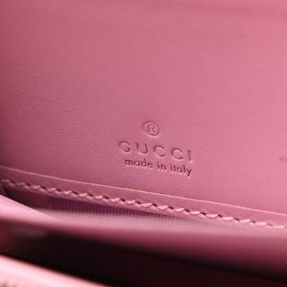 Gucci GG Supreme Monogram Strawberry Zip Around Wallet Light Pink 6 of 8