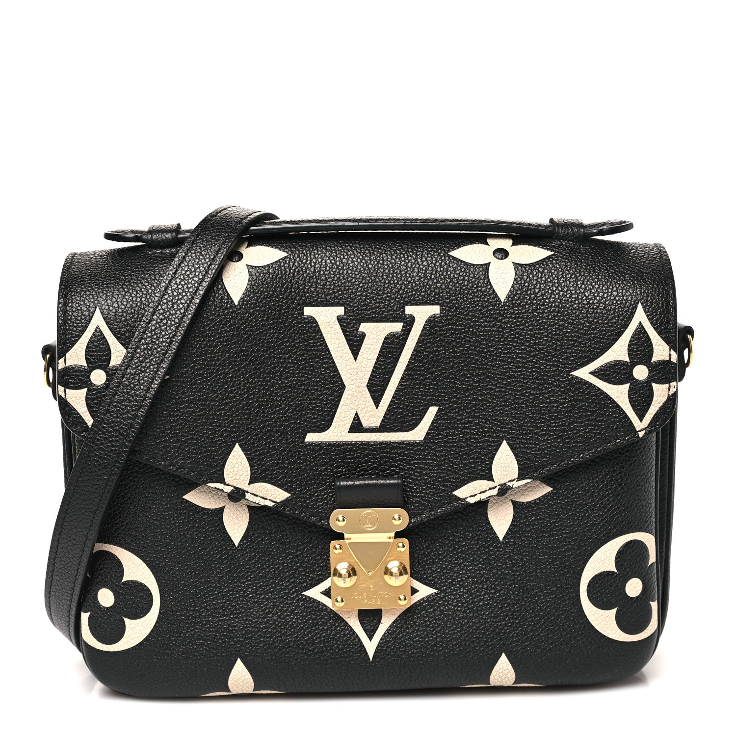 Louis Vuitton Empreinte Monogram Giant Pochette Metis Black Beige 1 of 10