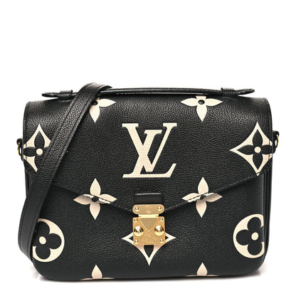 Louis Vuitton Empreinte Monogram Giant Pochette Metis Black Beige 1 of 10