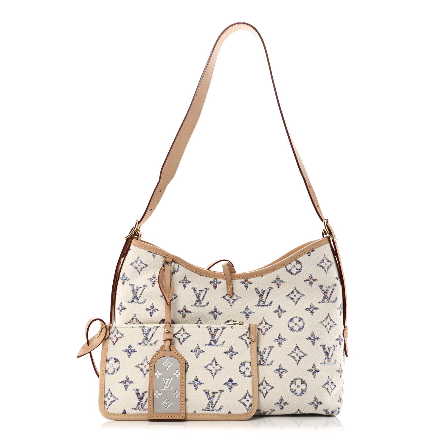 Louis Vuitton Monogram Jacquard CarryAll PM Multicolor Beige 1 of 12