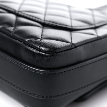Chanel Calfskin Quilted Bolero De Chanel Flap Bag Black 11 of 14
