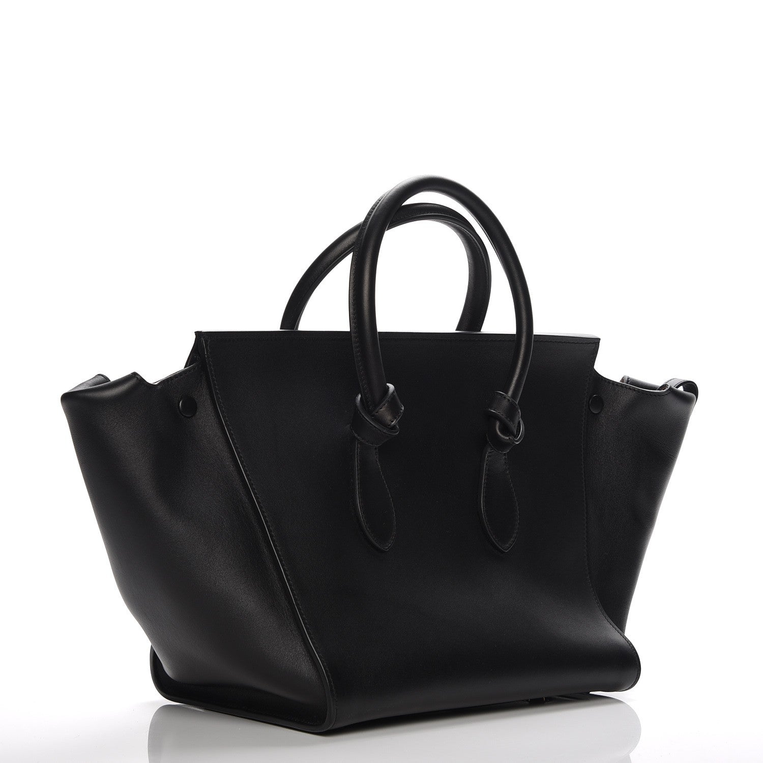 Celine Smooth Calfskin Small Tie Knot Tote Black 3 of 7