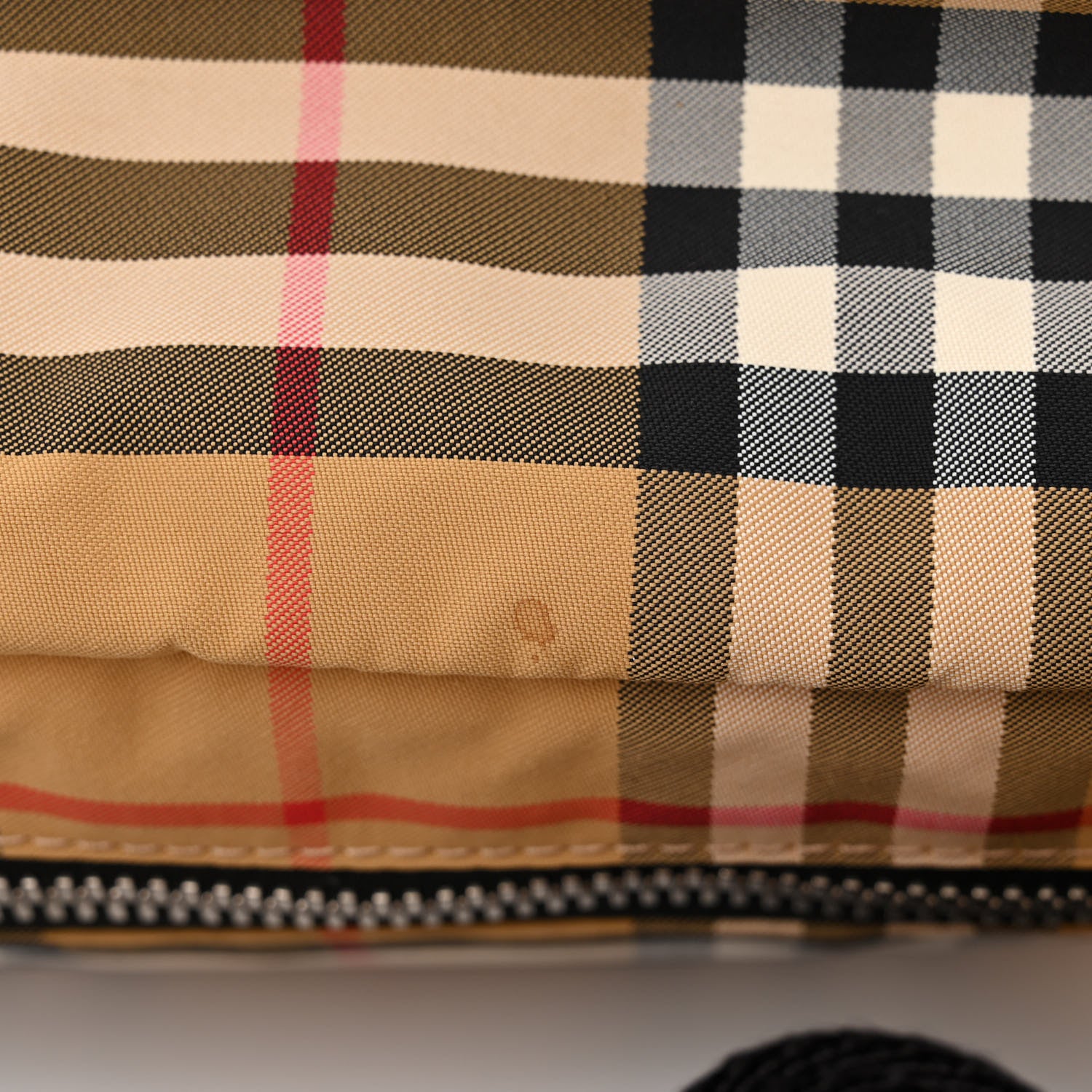 Burberry Nylon Vintage Check Medium Sonny Belt Bag Antique Yellow 11 of 15
