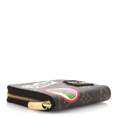 Louis Vuitton Monogram Travel Stickers Zippy Coin Purse 4 of 8