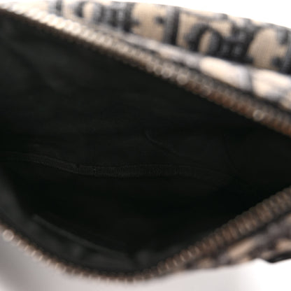 Christian Dior Oblique World Tour Saddle Belt Bag Beige Black 5 of 9
