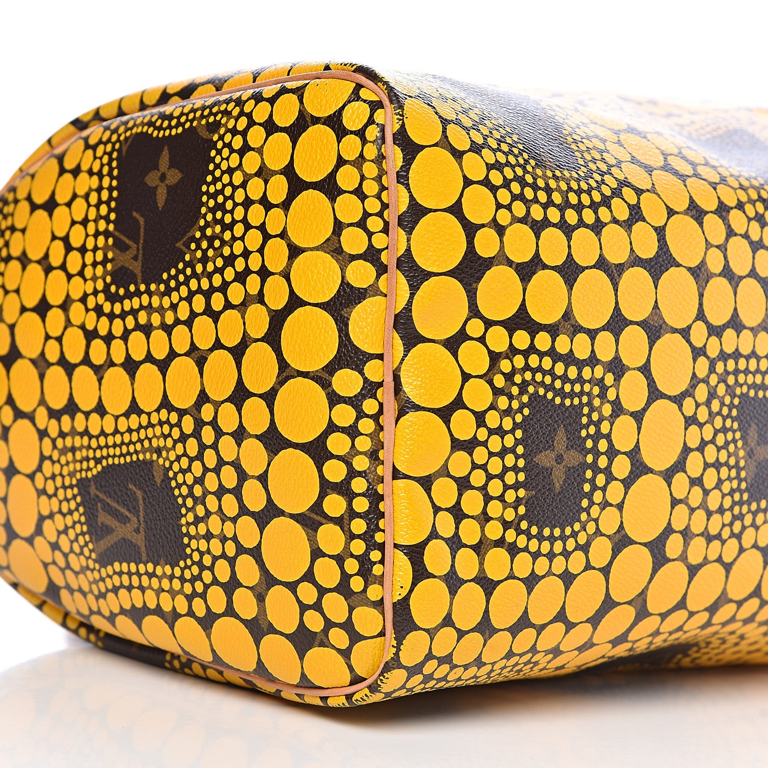 Louis Vuitton Monogram Kusama Town Speedy 30 Yellow 9 of 12