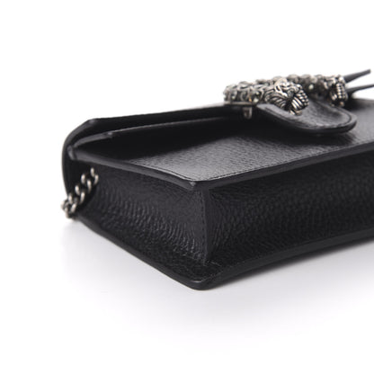 Gucci Calfskin Super Mini Dionysus Shoulder Bag Black 6 of 10
