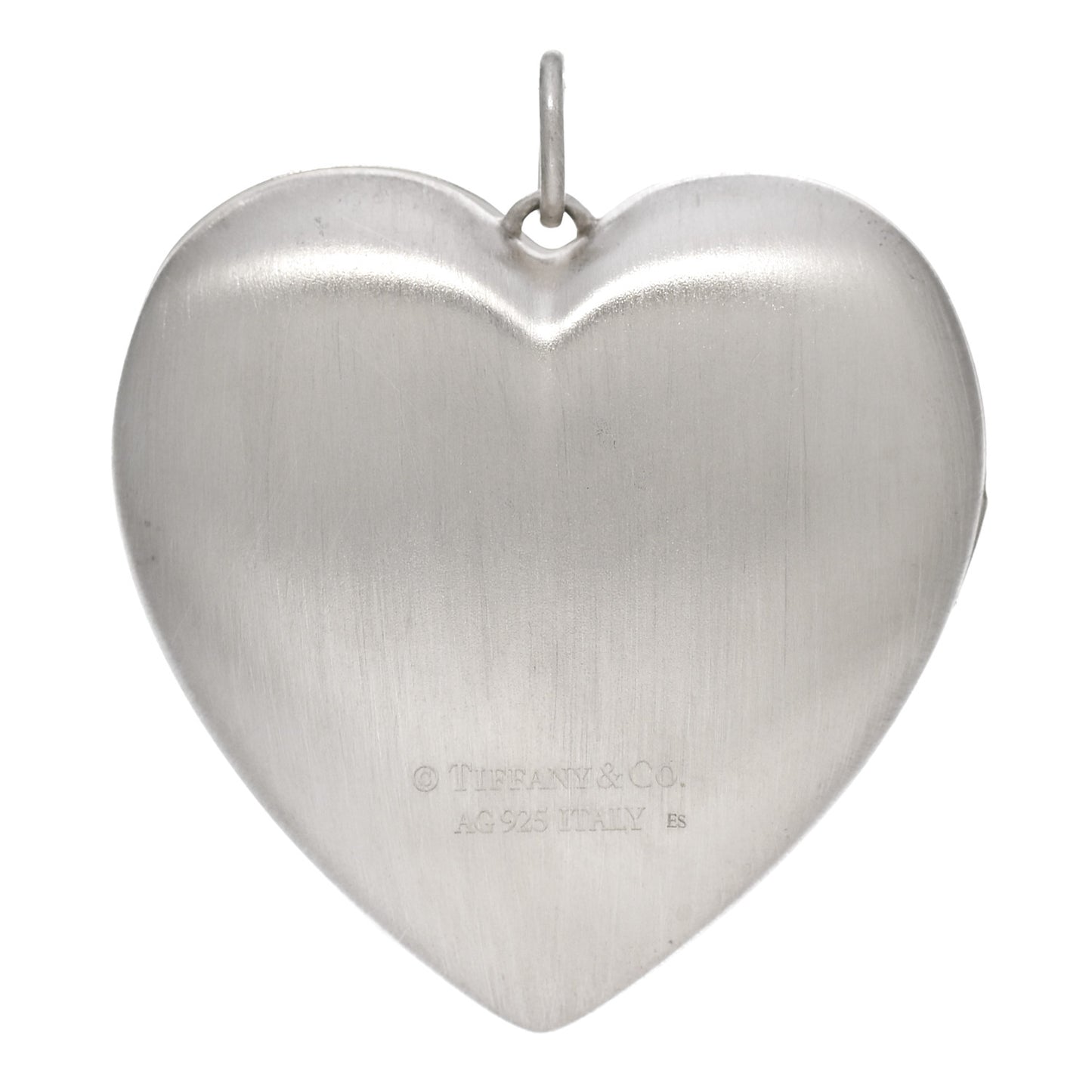 Sterling Silver Large Ziegfeld Daisy Heart Locket Pendant