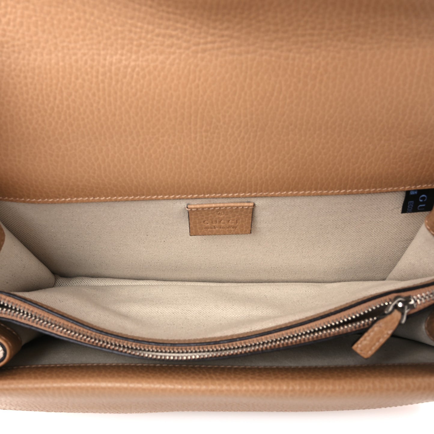Dollar Calfskin Crystal Small Dionysus Shoulder Bag Natural Tan Black Diamond