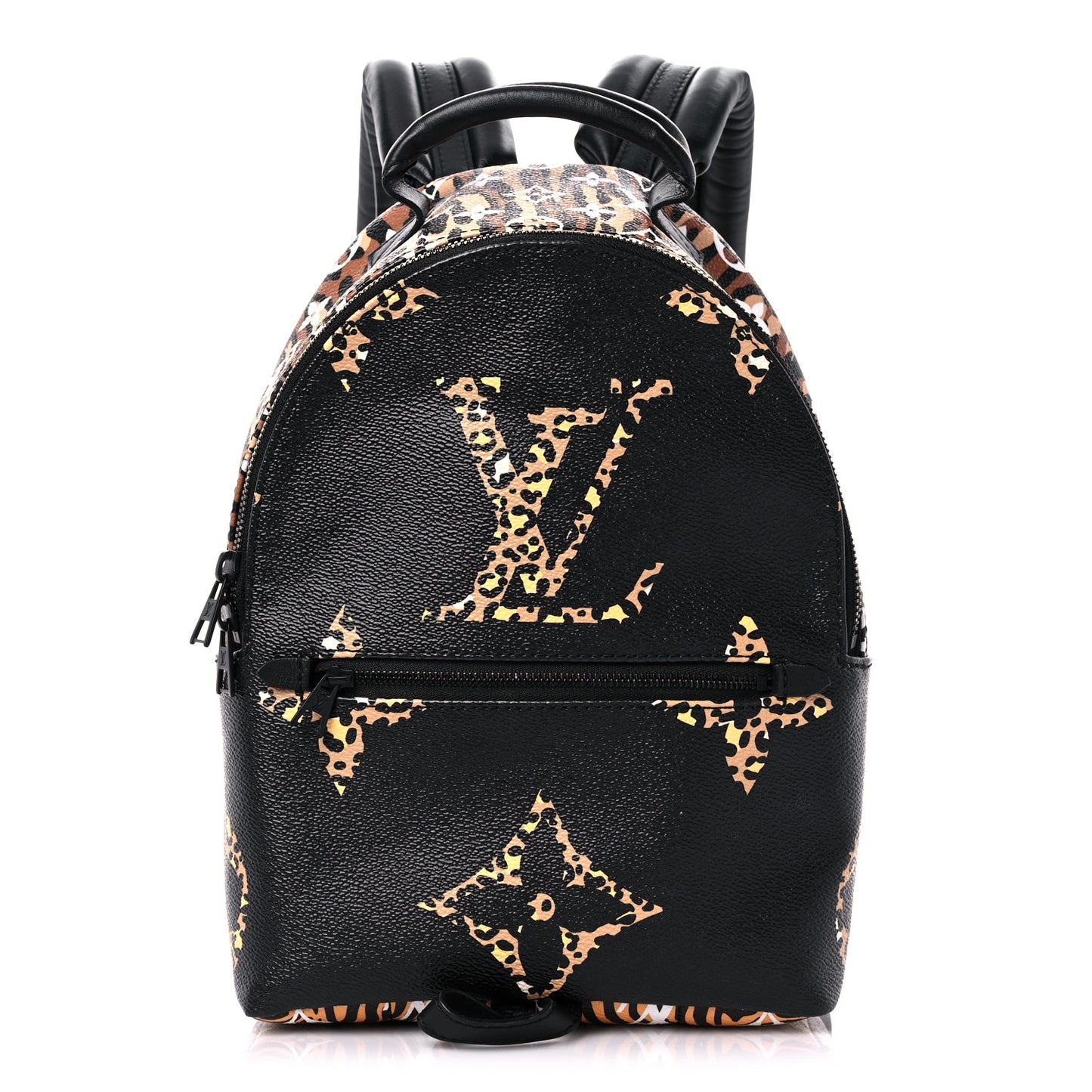 Monogram Giant Jungle Palm Springs Backpack PM Black