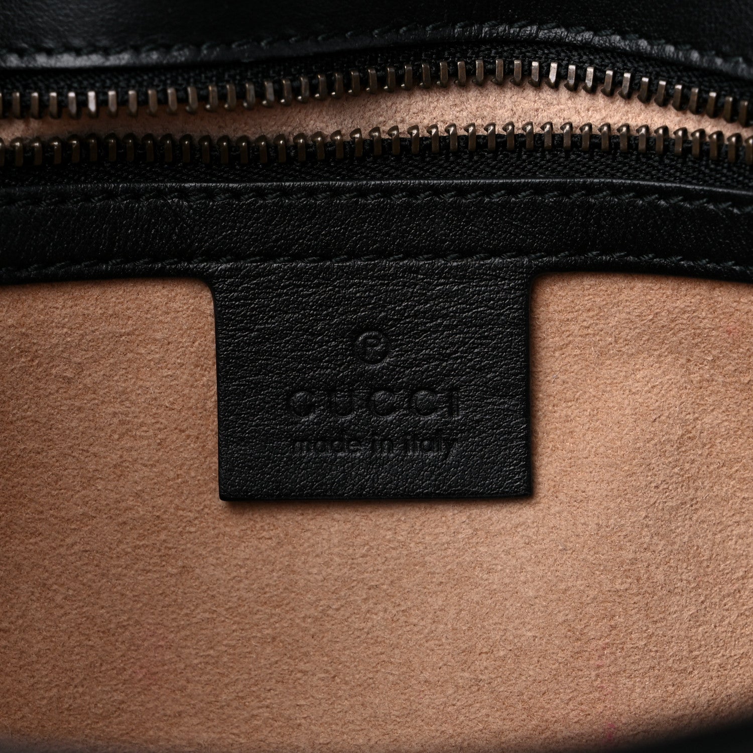 Gucci Calfskin Matelasse Small GG Marmont Shoulder Bag Black 7 of 11