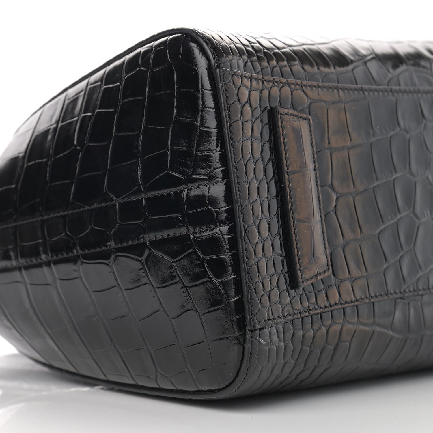 Givenchy Calfskin Crocodile Embossed Small Antigona Black 9 of 15