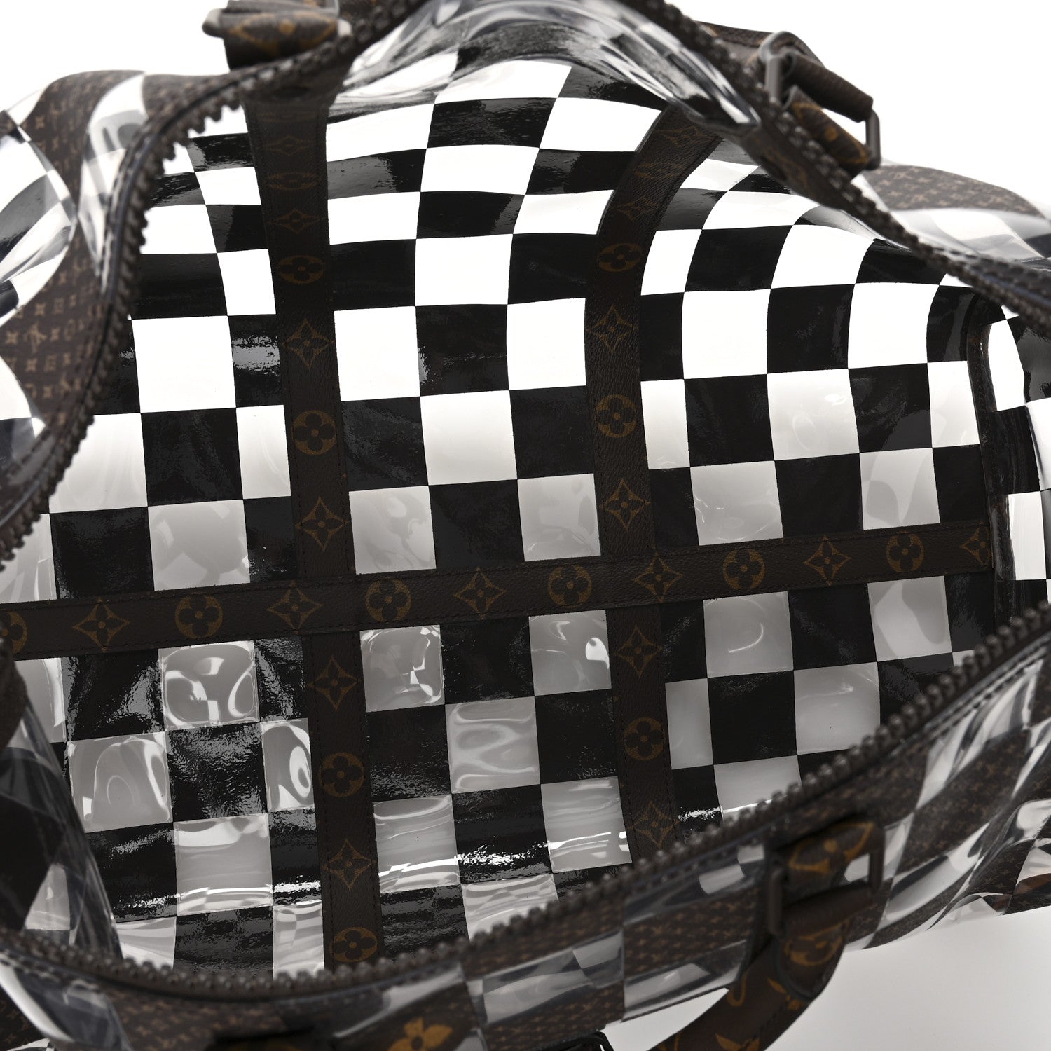 Louis Vuitton PVC Monogram Chess Keepall Bandouliere 50 4 of 8