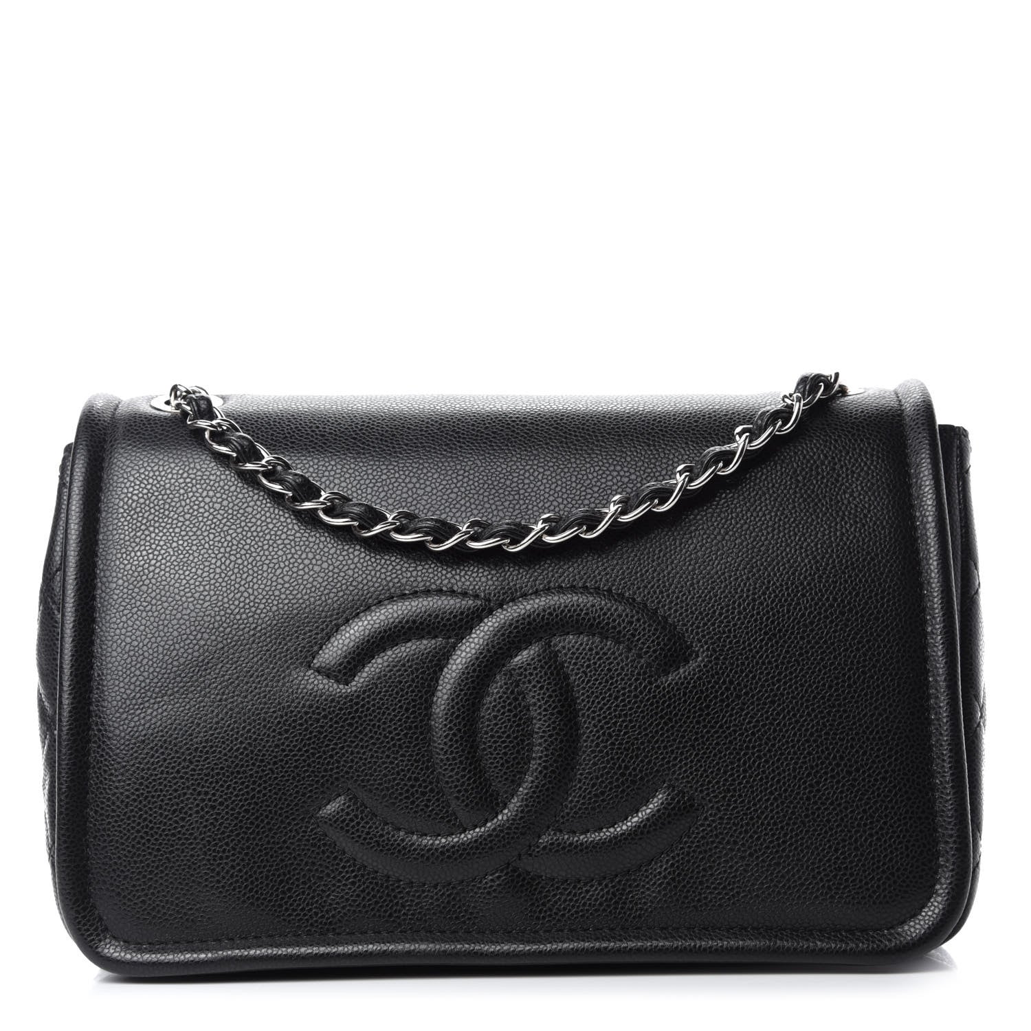 Chanel Caviar Large Timeless CC Flap Black 1 of 11