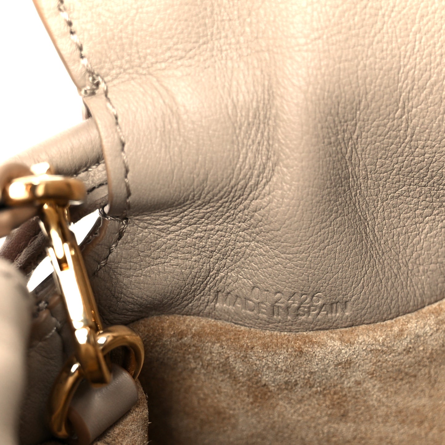 Calfskin Mini Flamenco Knot Clutch Sand