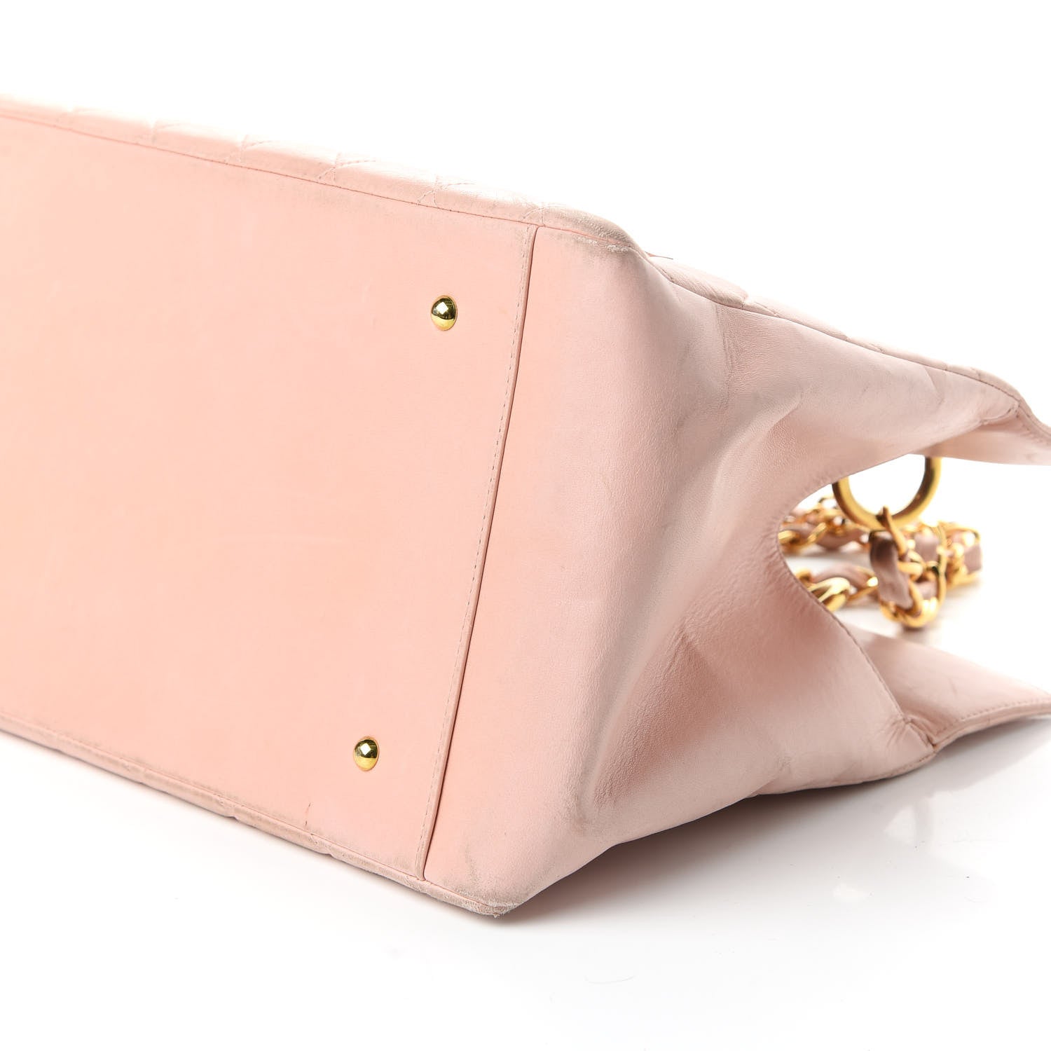 Chanel Lambskin Quilted Grand Shopping Tote GST Pink 7 of 18