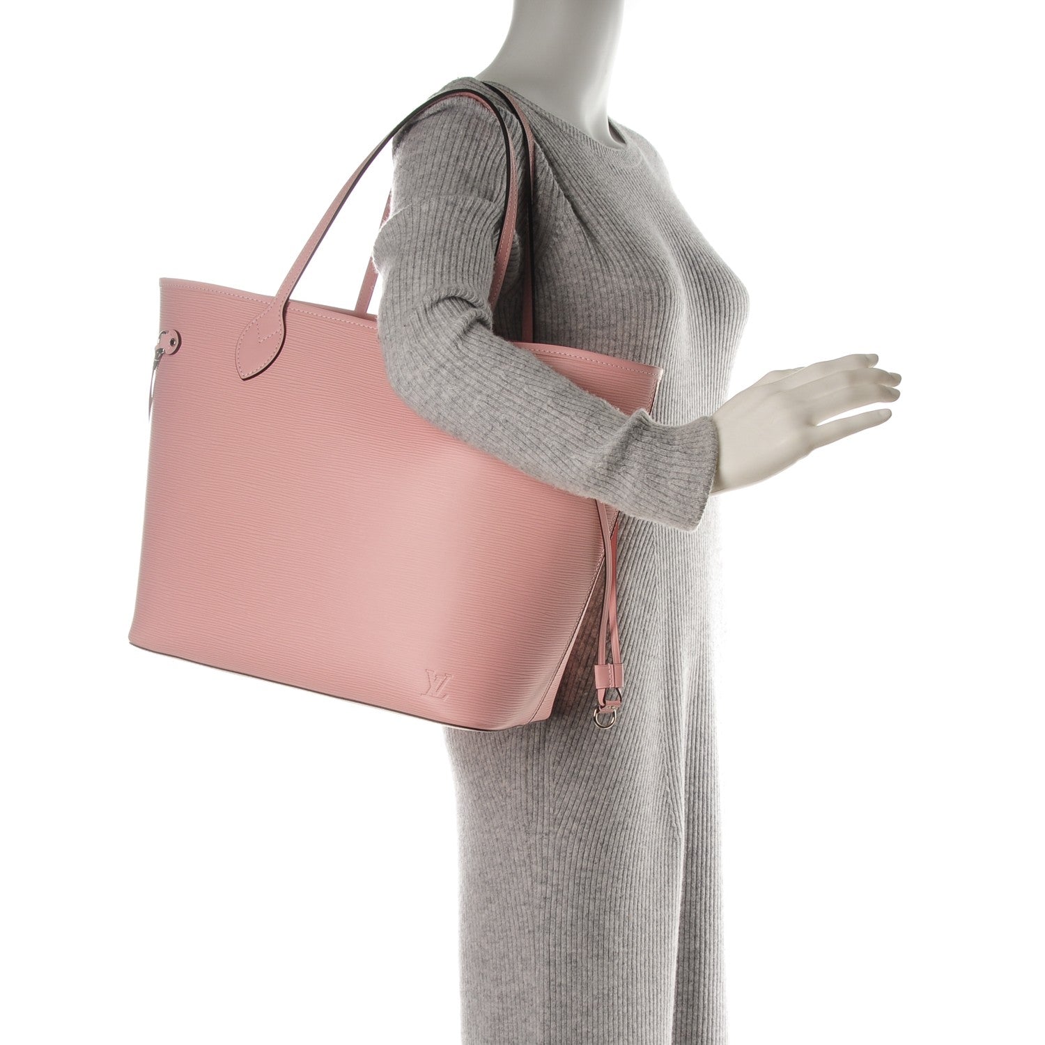 Louis Vuitton Epi Neverfull MM Rose Ballerine 2 of 11