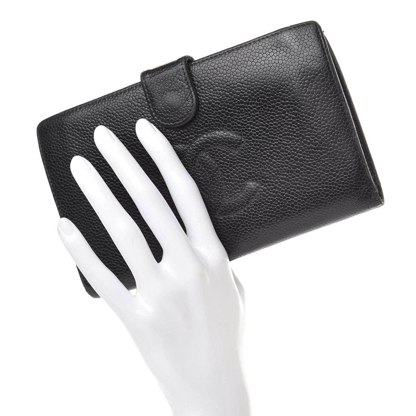 Caviar Timeless CC French Wallet Black