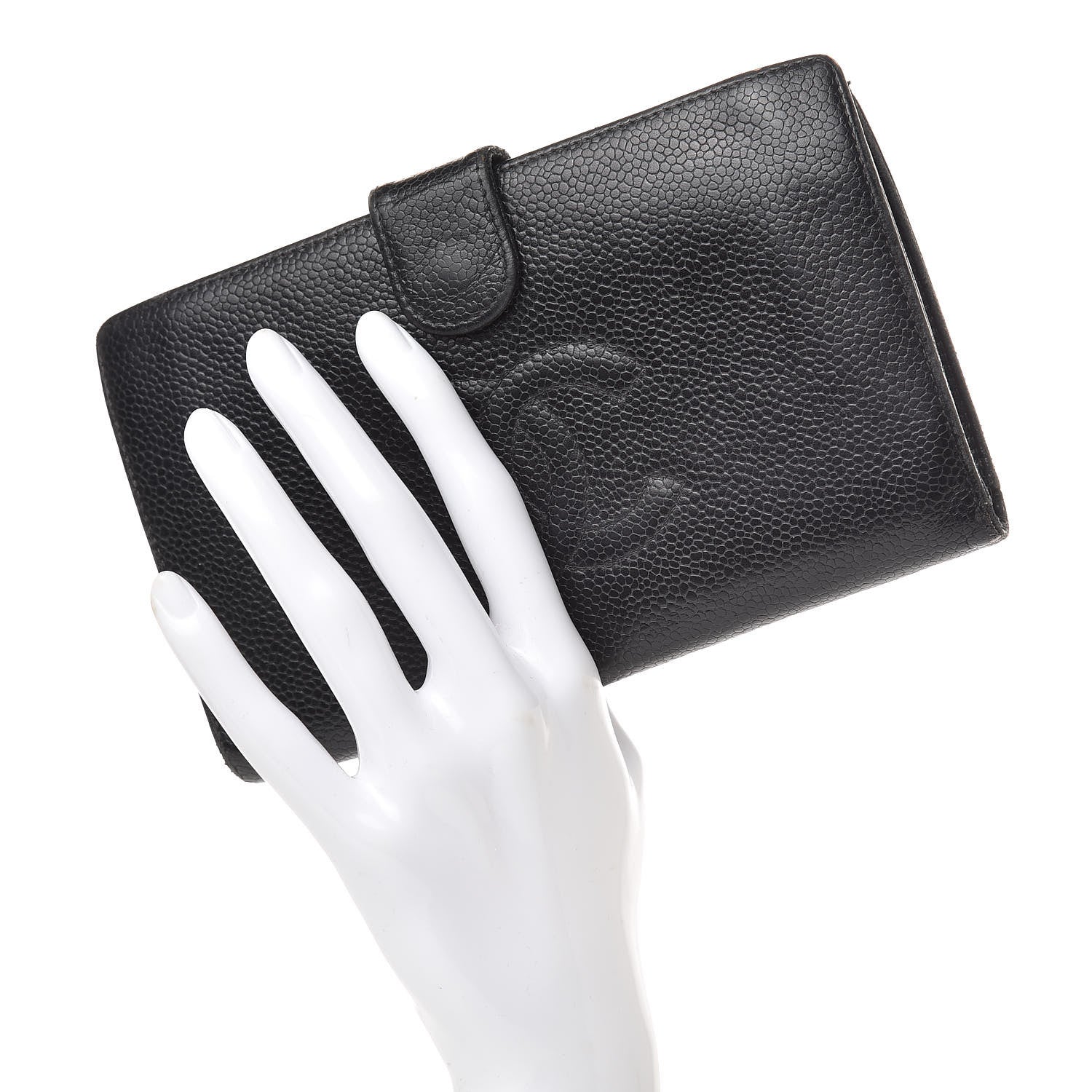 Chanel Caviar Timeless CC French Wallet Black 2 of 19