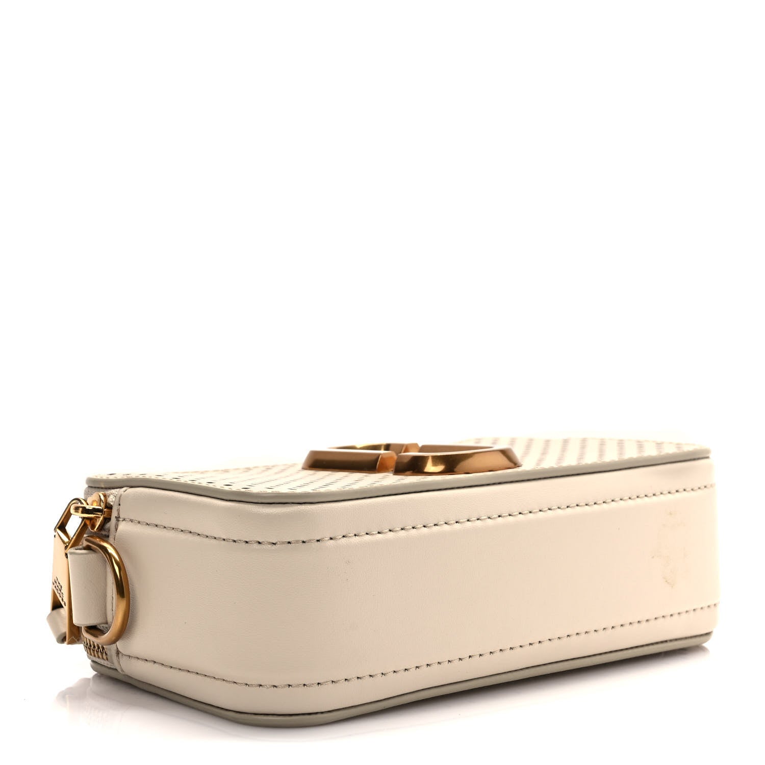 Marc Jacobs Perforated Calfskin Small Snapshot Camera Bag Tapioca 4 of 10