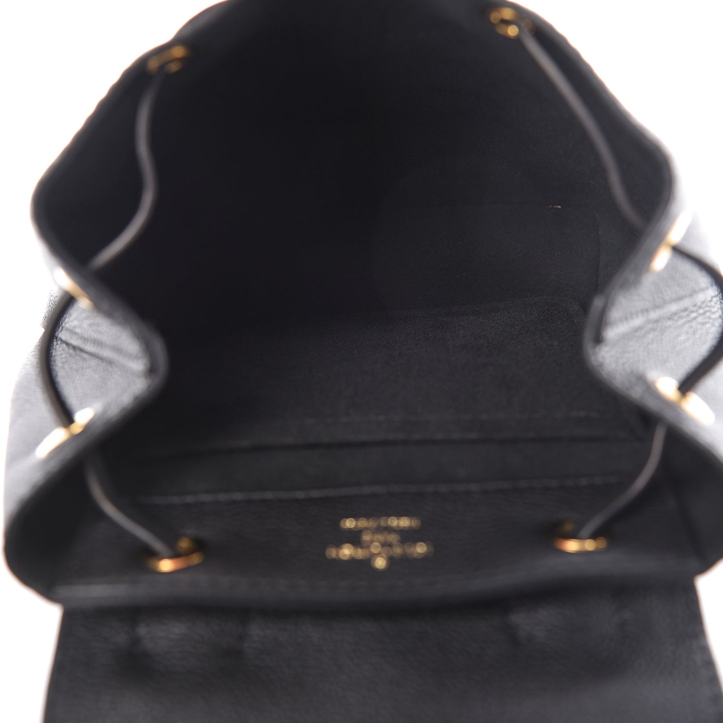 Calfskin Lockme Mini Backpack Black