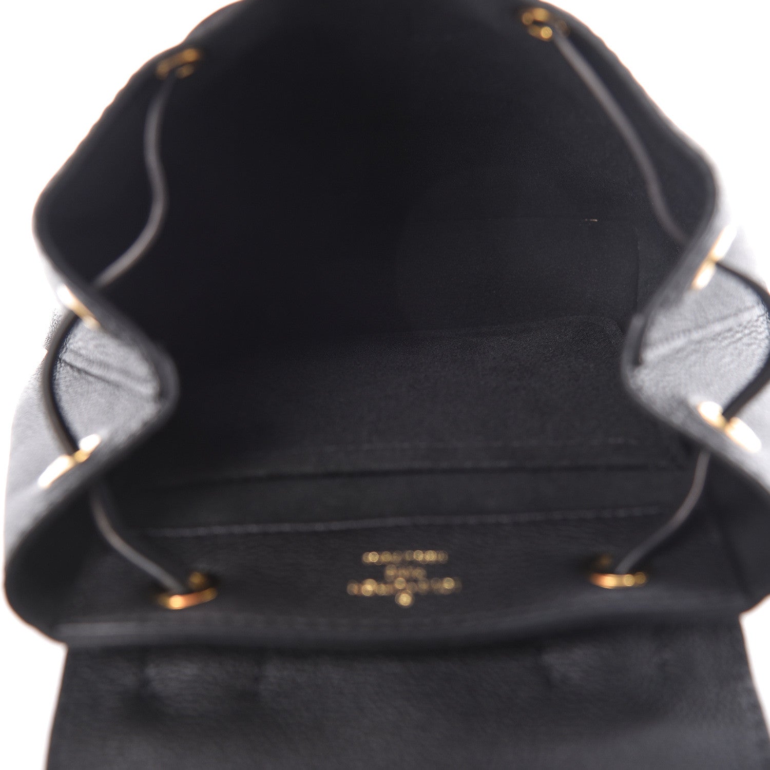 Louis Vuitton Calfskin Lockme Mini Backpack Black 5 of 10