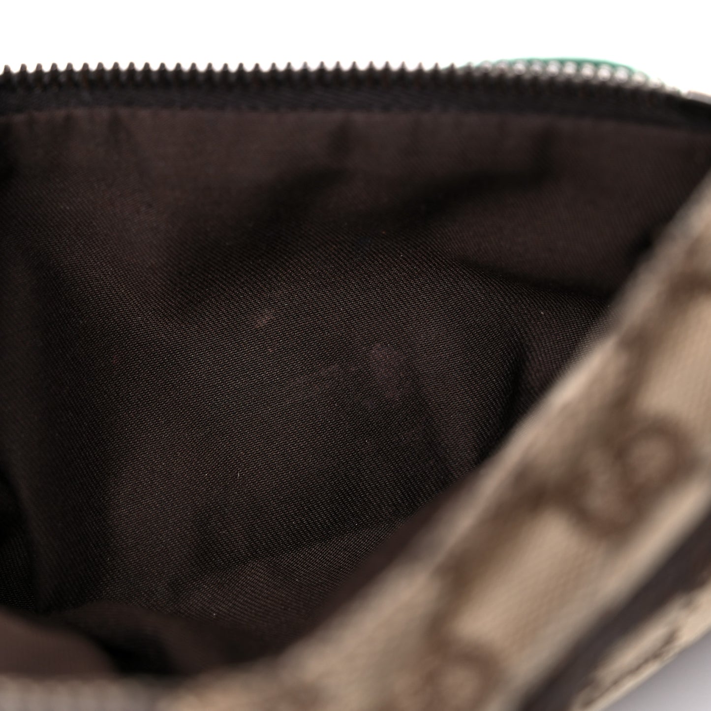 GG Monogram Web Double Pocket Belt Bag Dark Brown