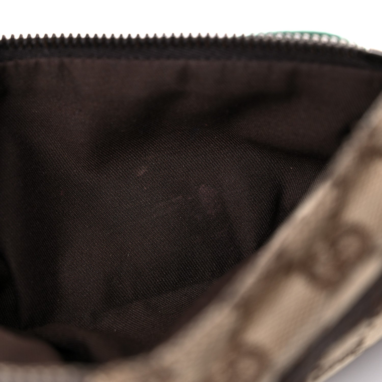 Gucci GG Monogram Web Double Pocket Belt Bag Dark Brown 17 of 29