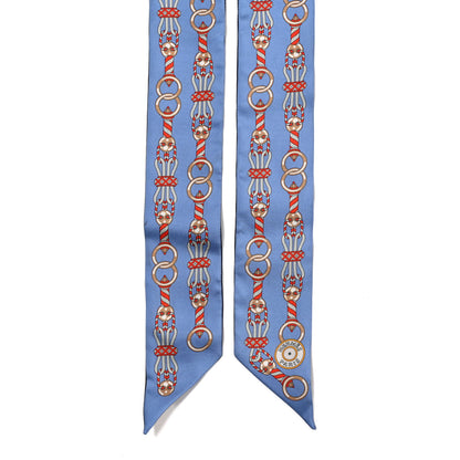 Hermes Silk Harnais En Rosace Twilly Bleu Multicolor 2 of 4