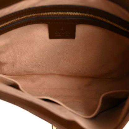Gucci GG Supreme Monogram Azalea Calfskin Web Small Jackie 1961 Hobo Beige Ebony Brown Sugar 5 of 10