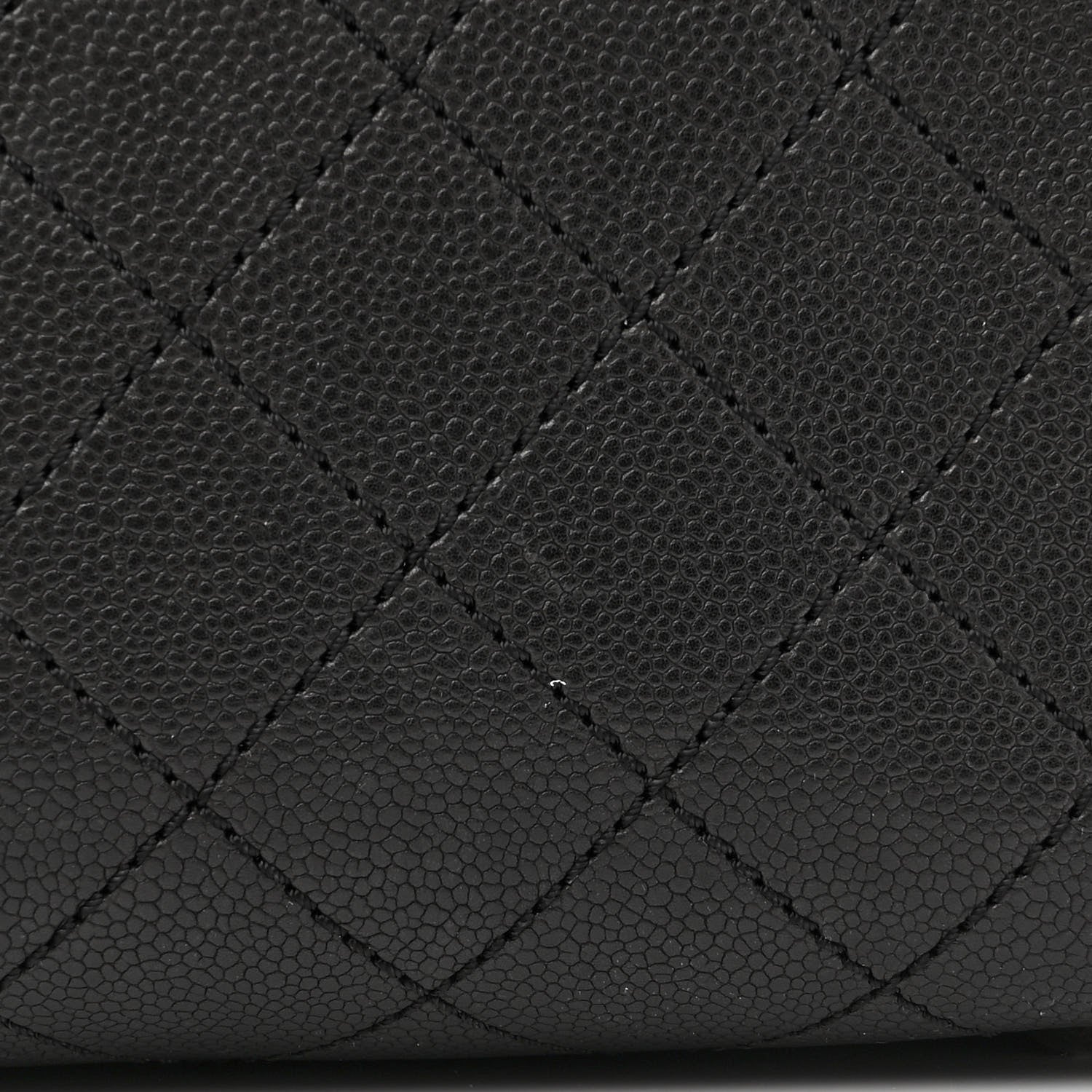 Chanel Calfskin Stitched Hamptons Tote Black 13 of 17