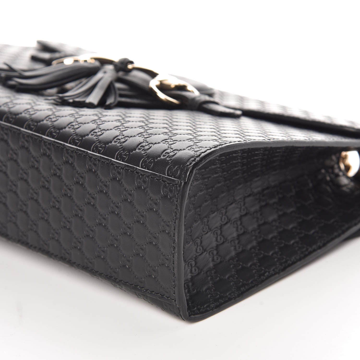 Gucci Microguccissima Medium Emily Chain Shoulder Bag Black 9 of 9