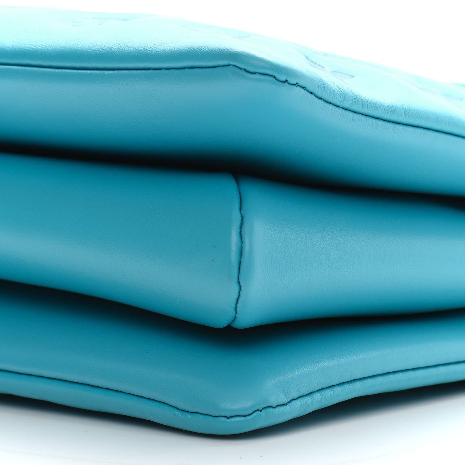 Louis Vuitton Lambskin Embossed Monogram Coussin PM Turquoise 10 of 10