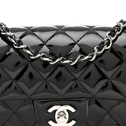Chanel Patent Calfskin Quilted Mini Rectangular Flap Black 8 of 10