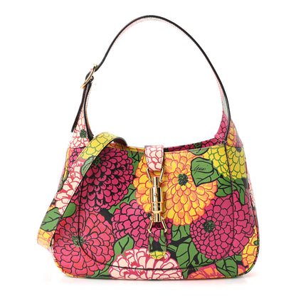 Gucci X KEN SCOTT Textured Calfskin Pomponica Print Small Jackie 1961 Hobo Multicolor Fuxia Pompon 1 of 10