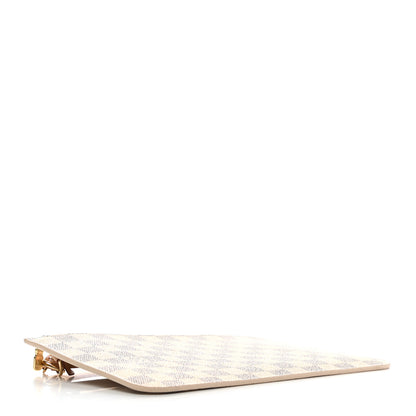 Louis Vuitton Damier Azur Neverfull MM GM Pochette Rose Ballerine 4 of 8
