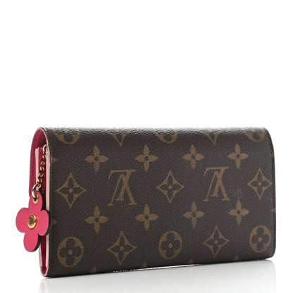 Louis Vuitton Monogram Bloom Flower Emilie Wallet 3 of 7