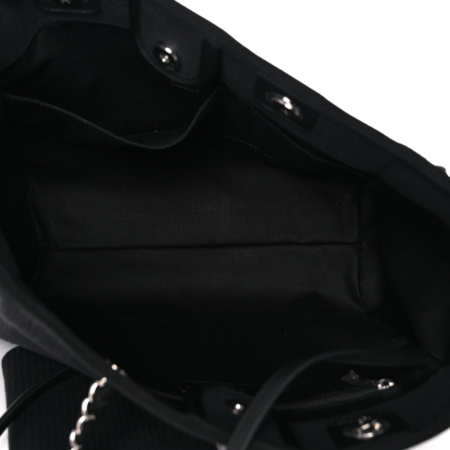 Chanel Mixed Fibers Small Deauville Tote Black 5 of 11