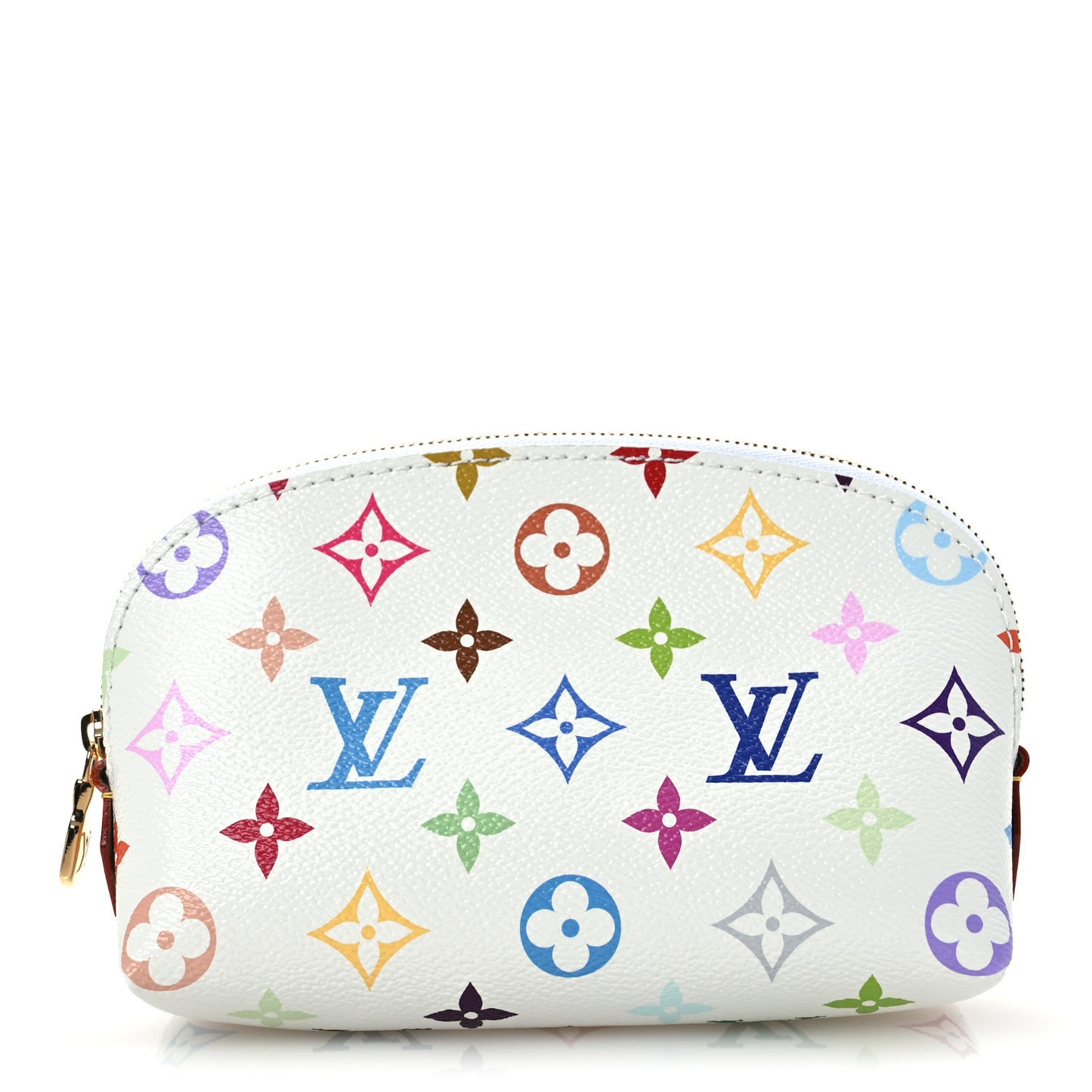 LV X TM Monogram Multicolor Cosmetic Pouch PM White